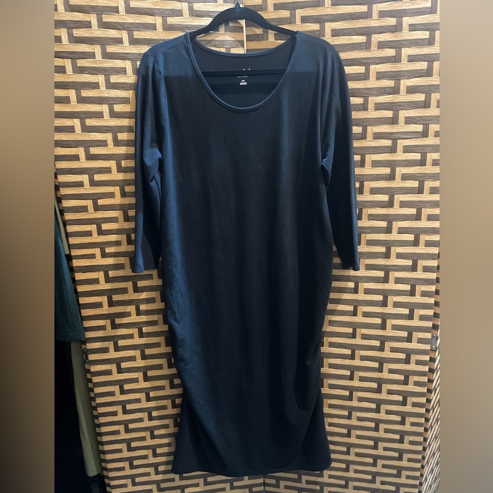 ISABEL maternity black dress with side ruching women’s xxl